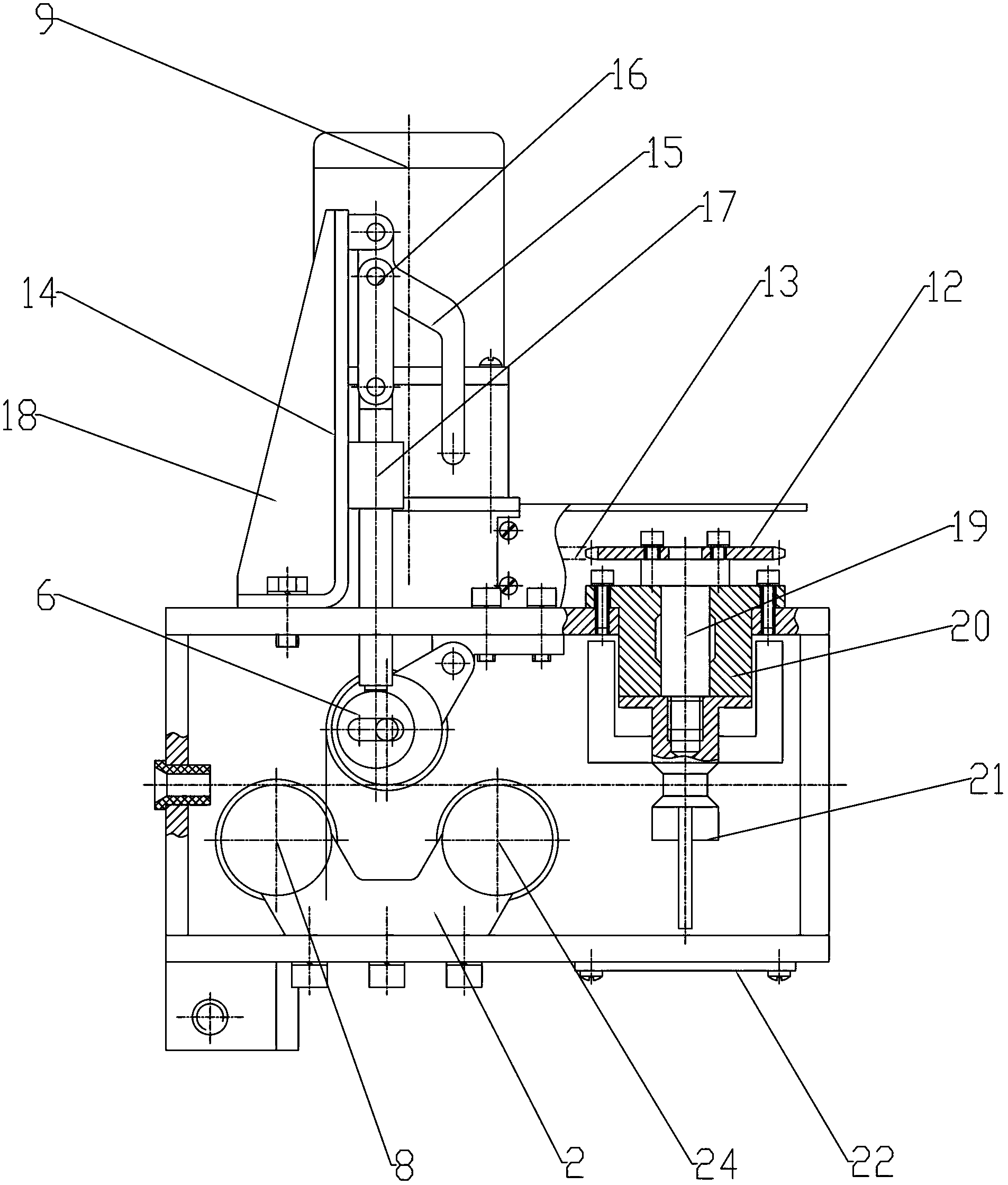 Pressure lubrication die box for wire drawing machine