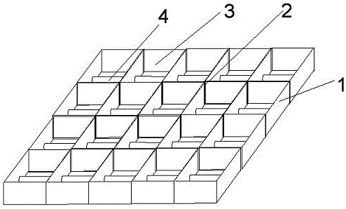 Pouring mold and pouring using method for plate type concrete steel bar positioning blocks