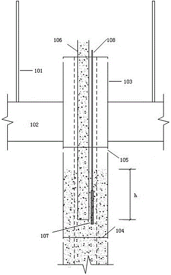 Method of pouring concrete in steel pipe column