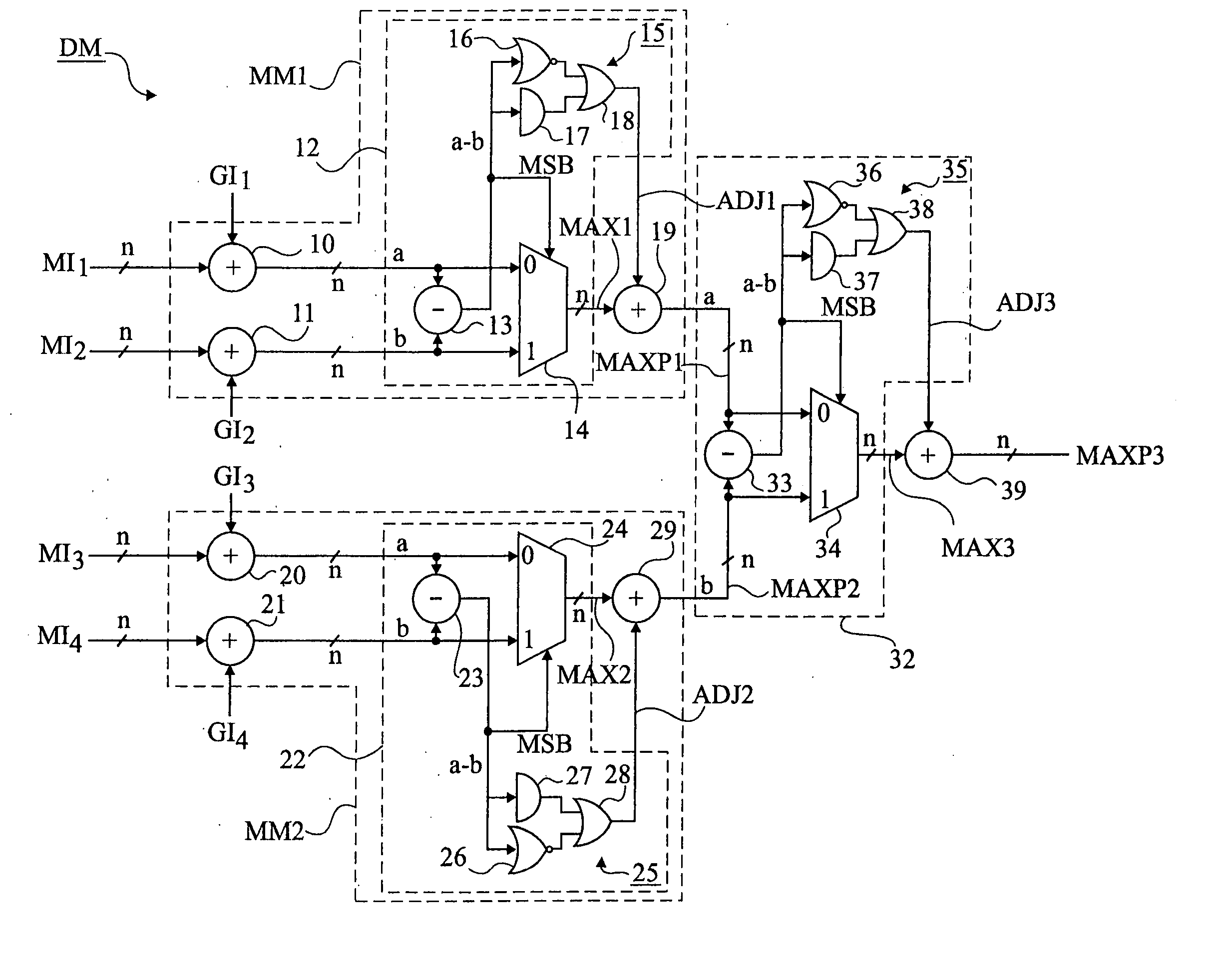 Add-compare-select-offset device and method in a decoder