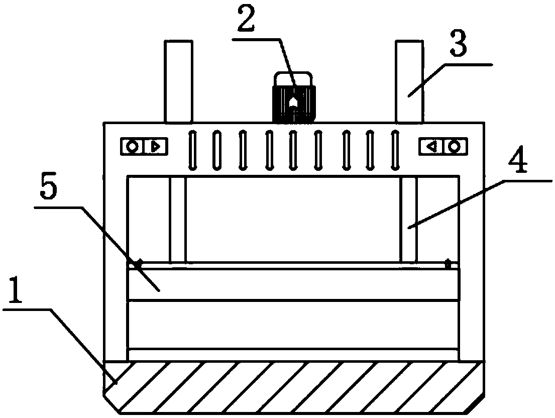 Stair post veneer press