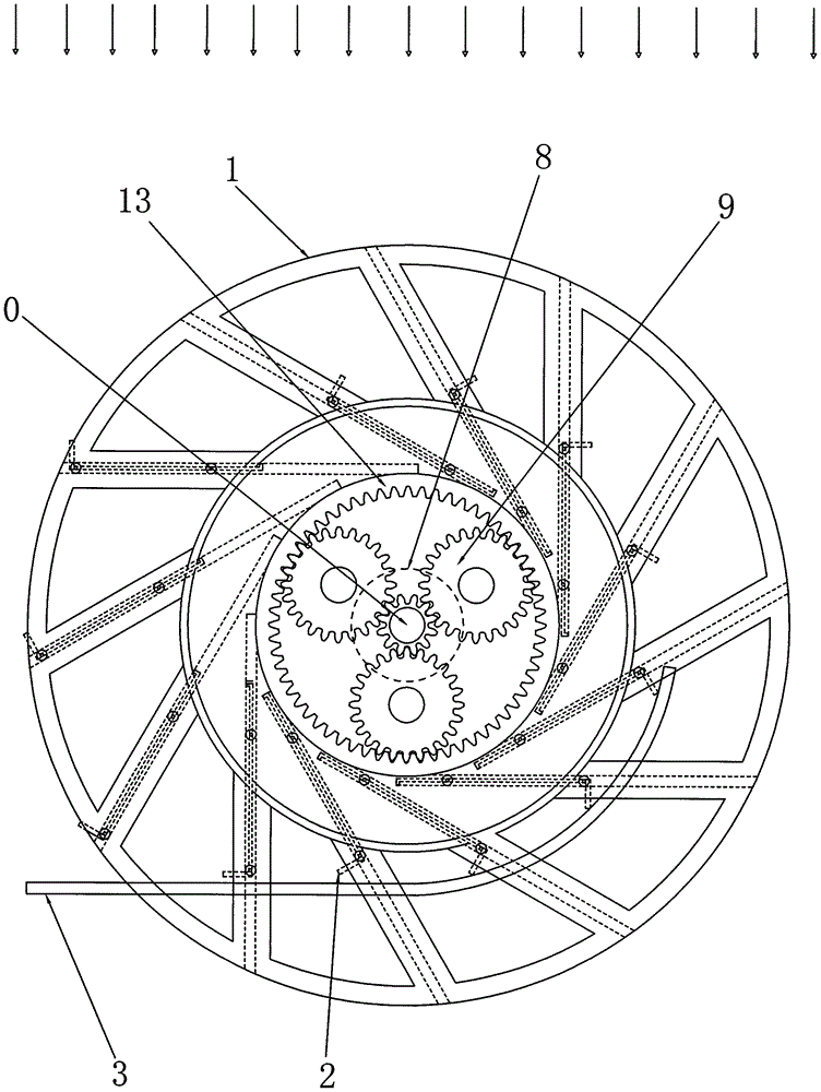 Wheel-oriented current force stretching plate water or wind wheel and power generation system