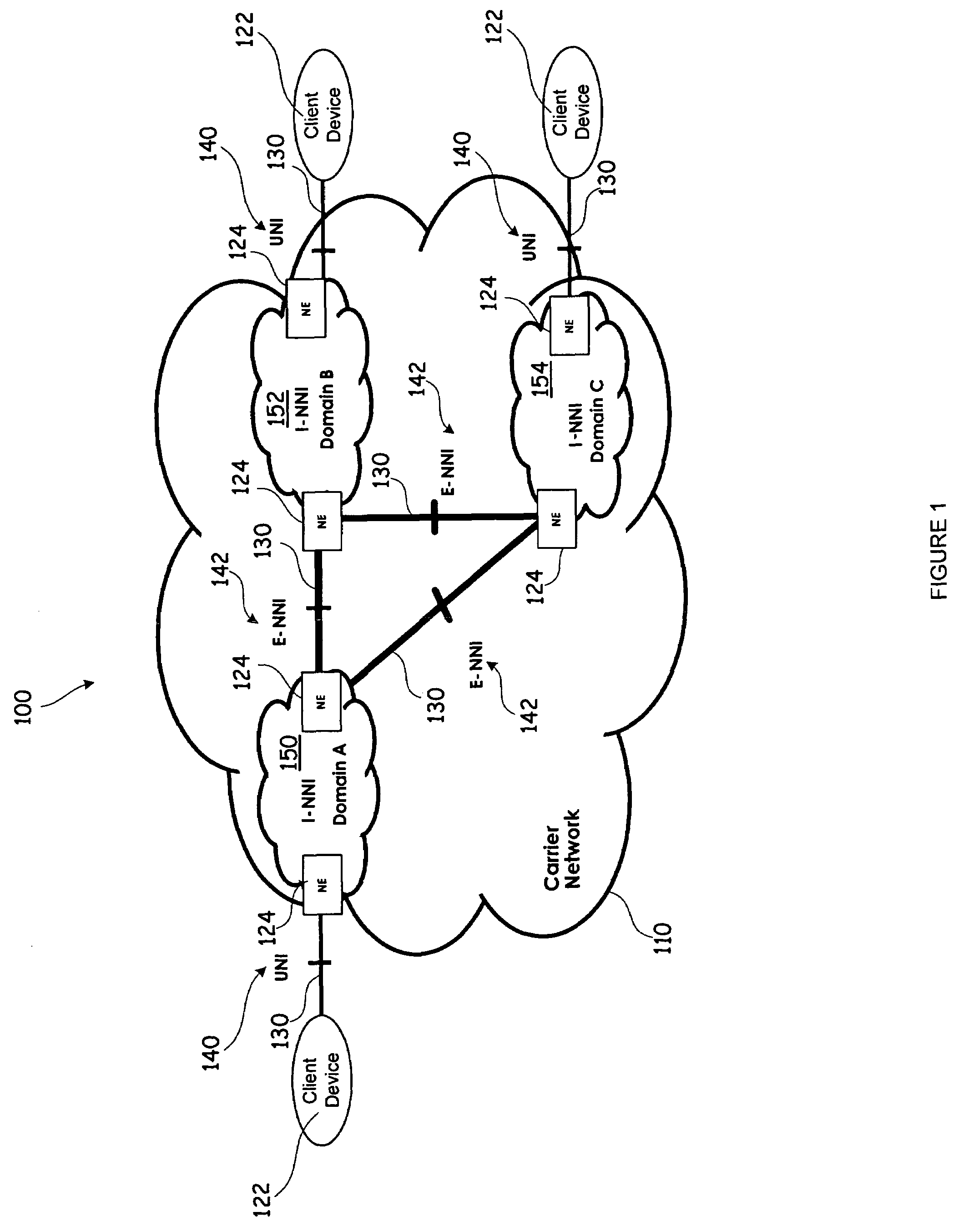 System and method for supporting virtualized links at an exterior network-to-network interface