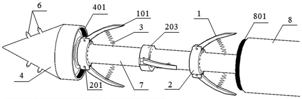 Fishbone-shaped anchor rod