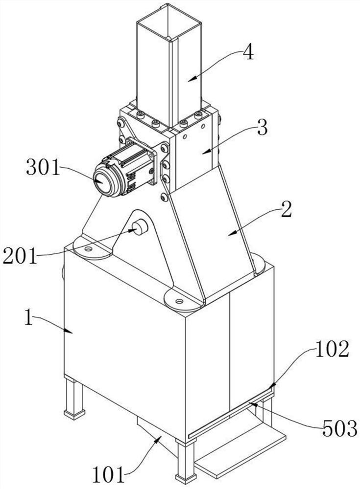 Special containing and crushing device for medical sharp garbage