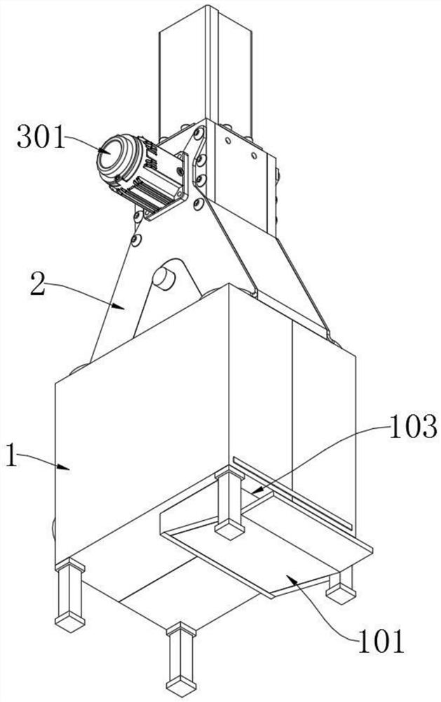 Special containing and crushing device for medical sharp garbage