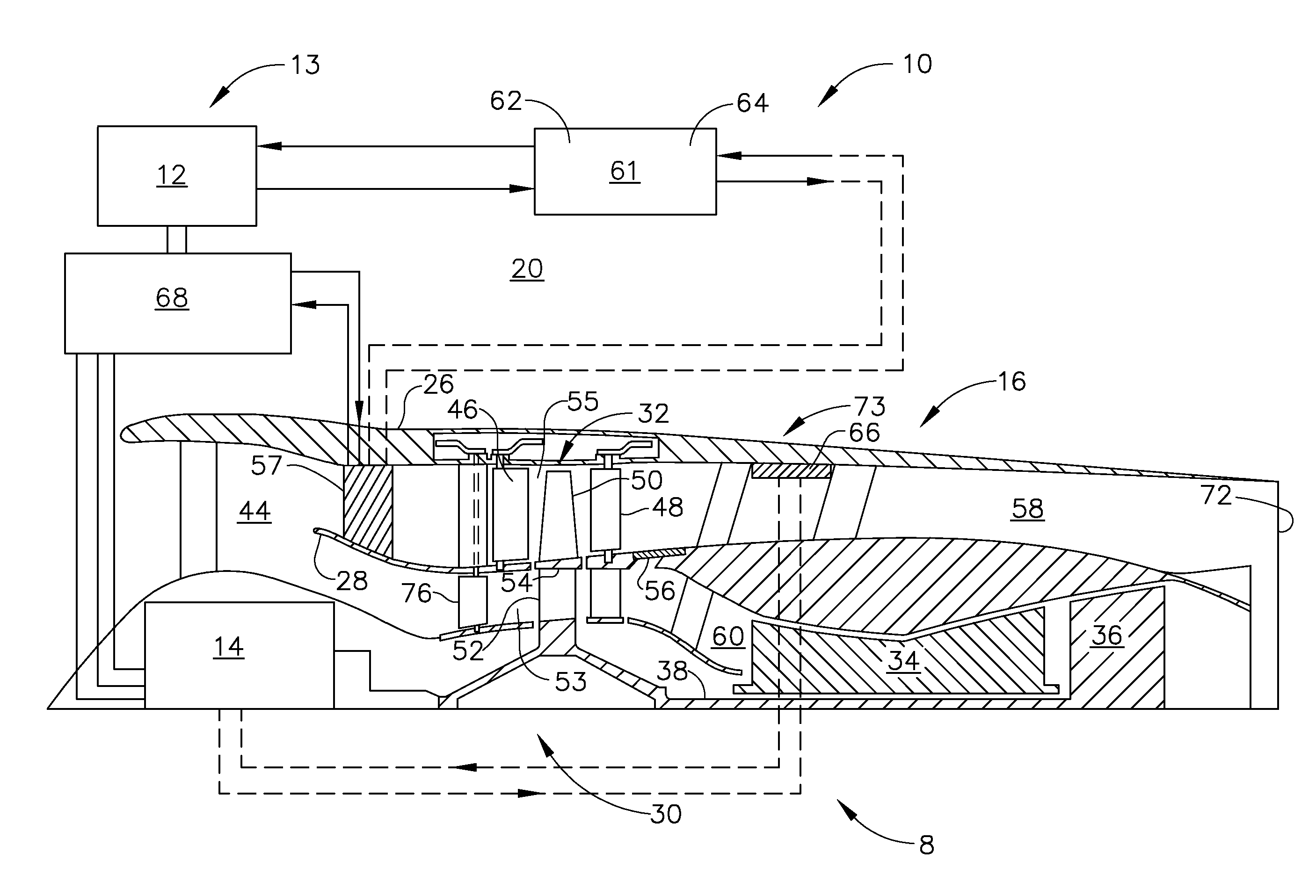 Turbogenerator with cooling system