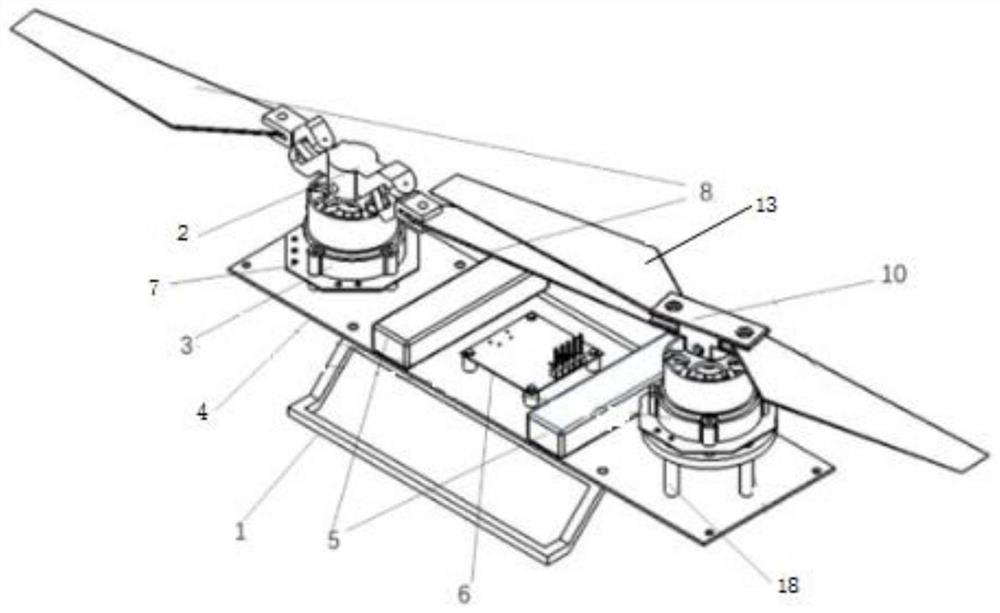 Miniature tandem reversal dual-rotor aircraft