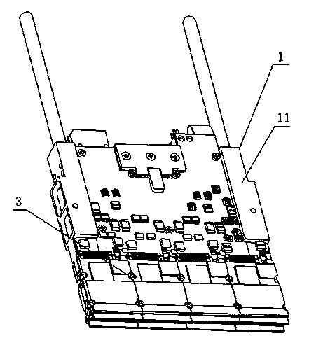 Mounting module composed of LTCC component and structure cavity