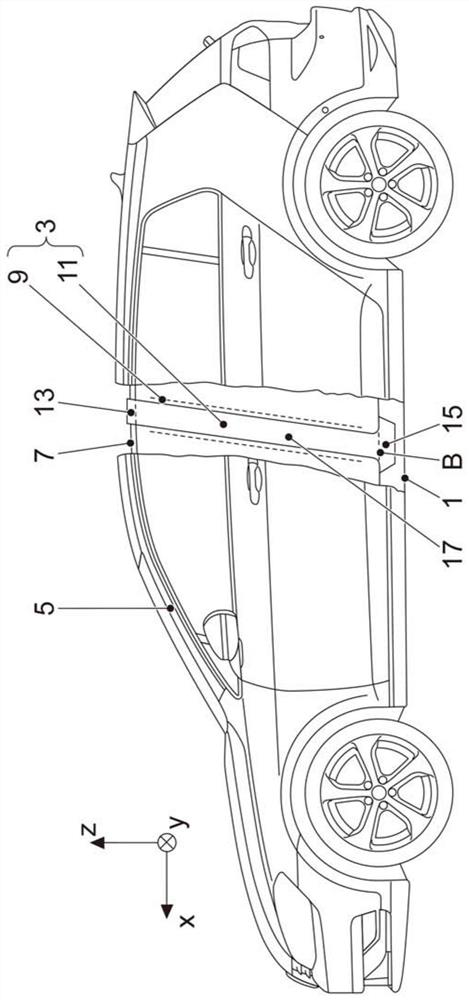 body structure for vehicles