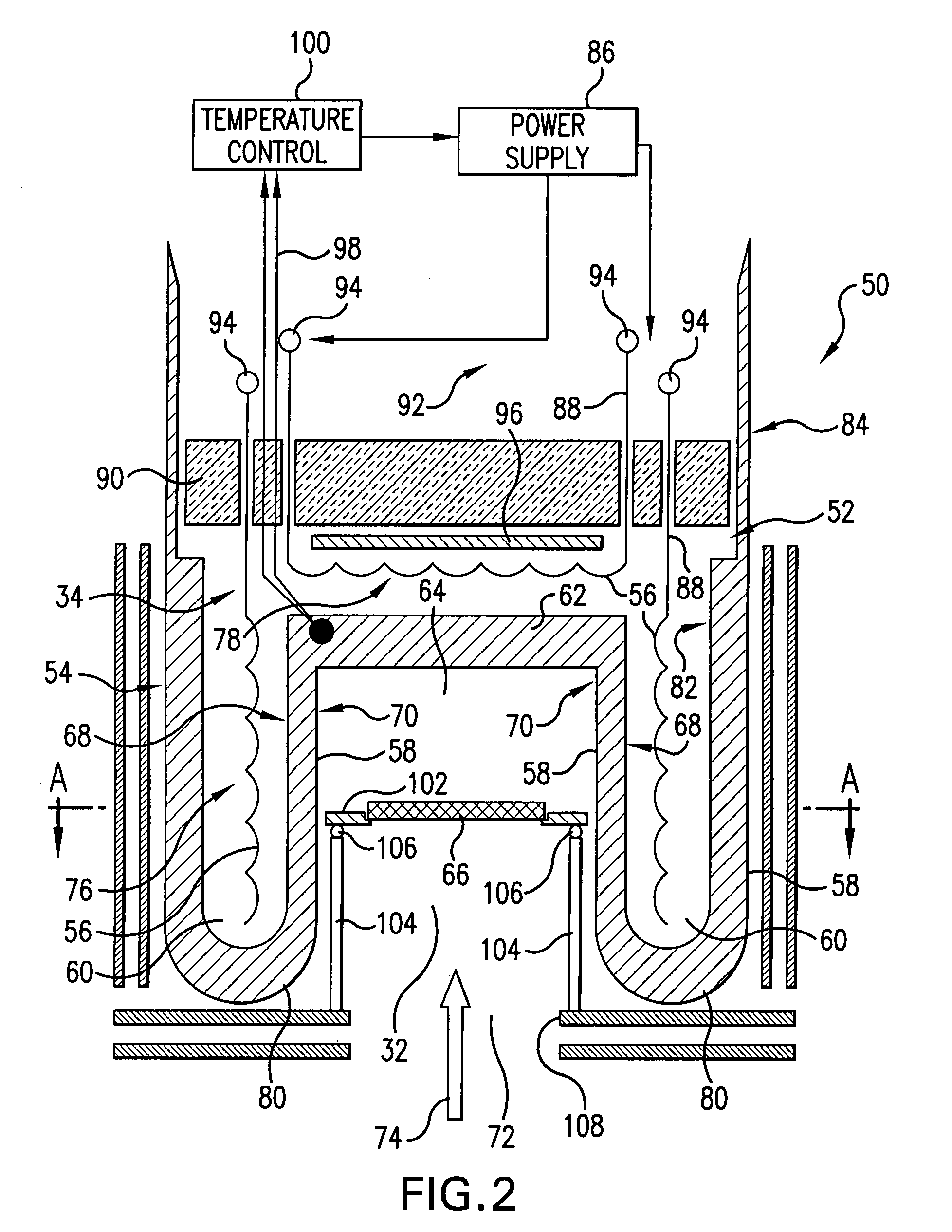 Substrate heater for material deposition
