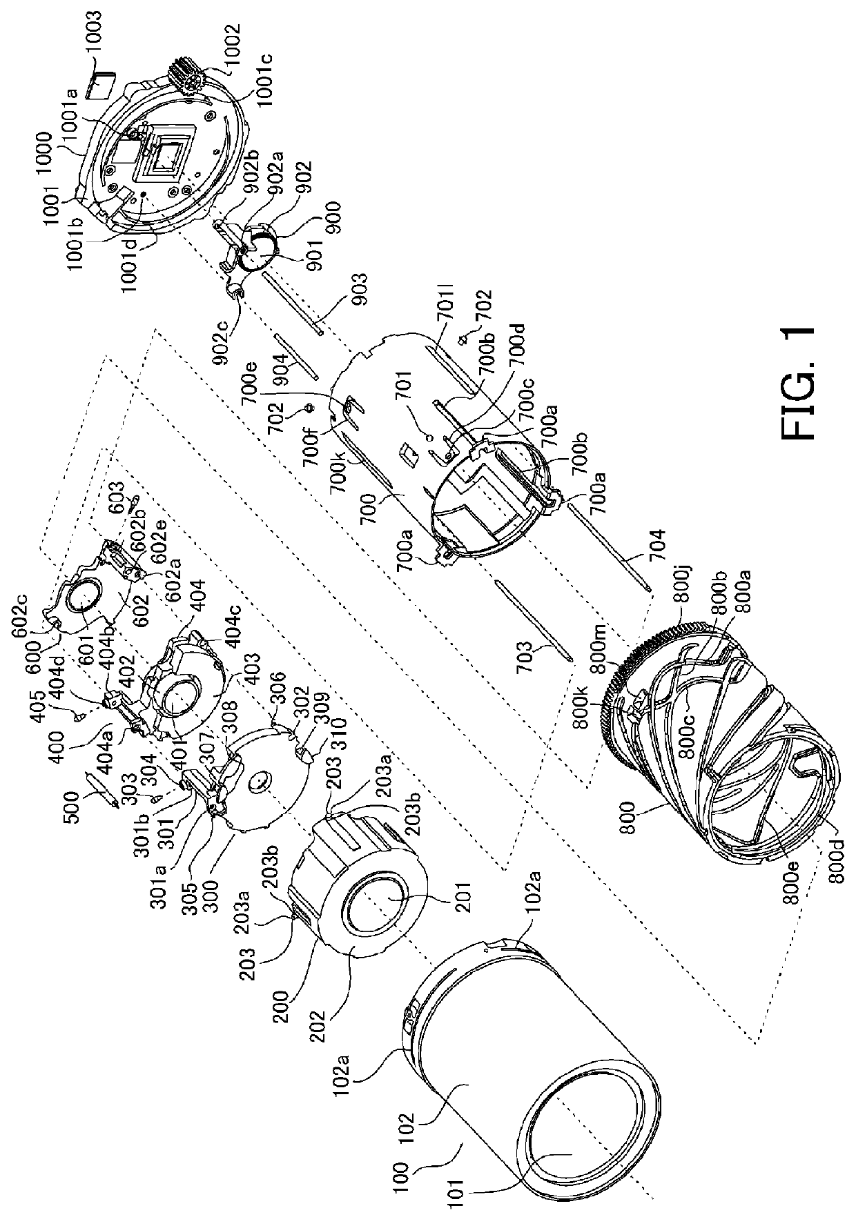 Zoom lens barrel capable of retracting into lens barrel body