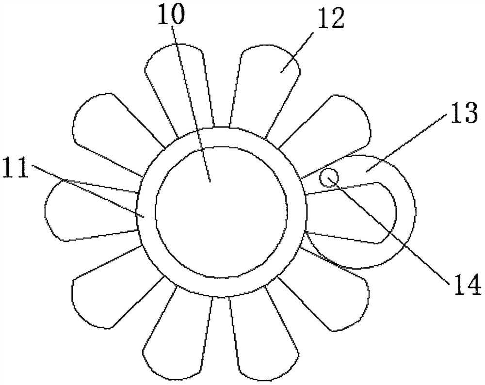 Water temperature heating device used for culture pond and capable of preventing electric leakage due to water entry