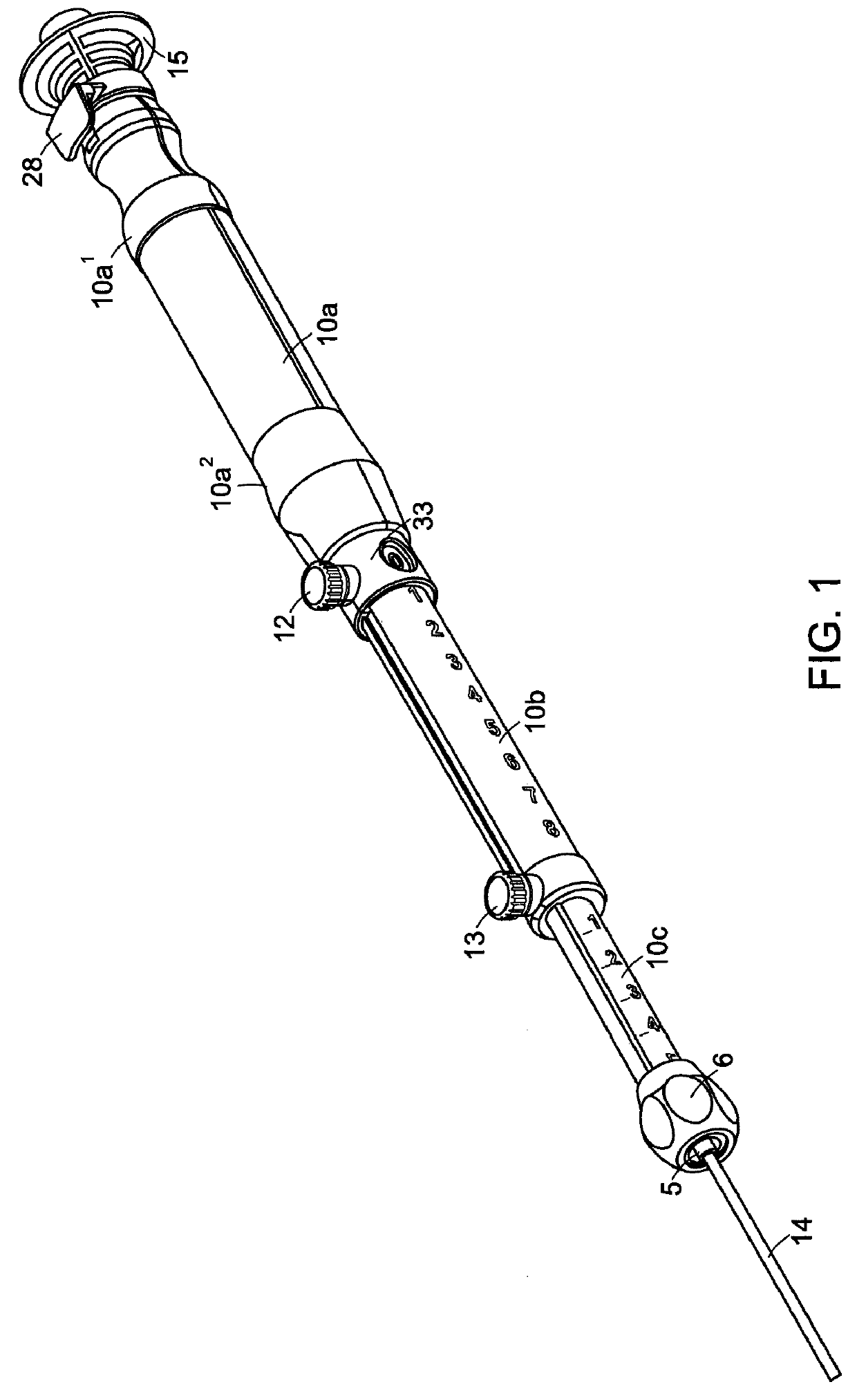 Needle biopsy device with exchangeable needle and integrated needle protection