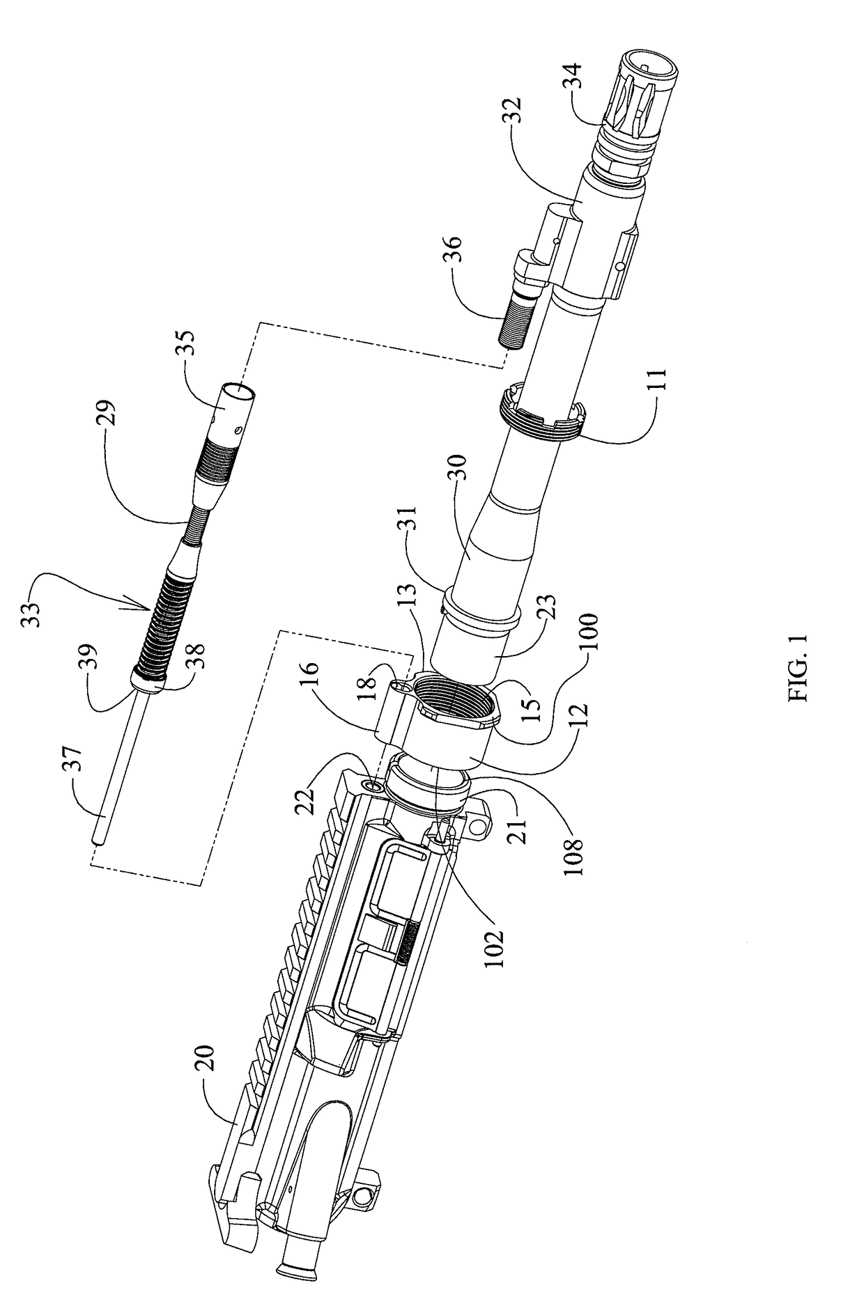 Barrel nut assembly and method to attach a barrel to a firearm using such assembly