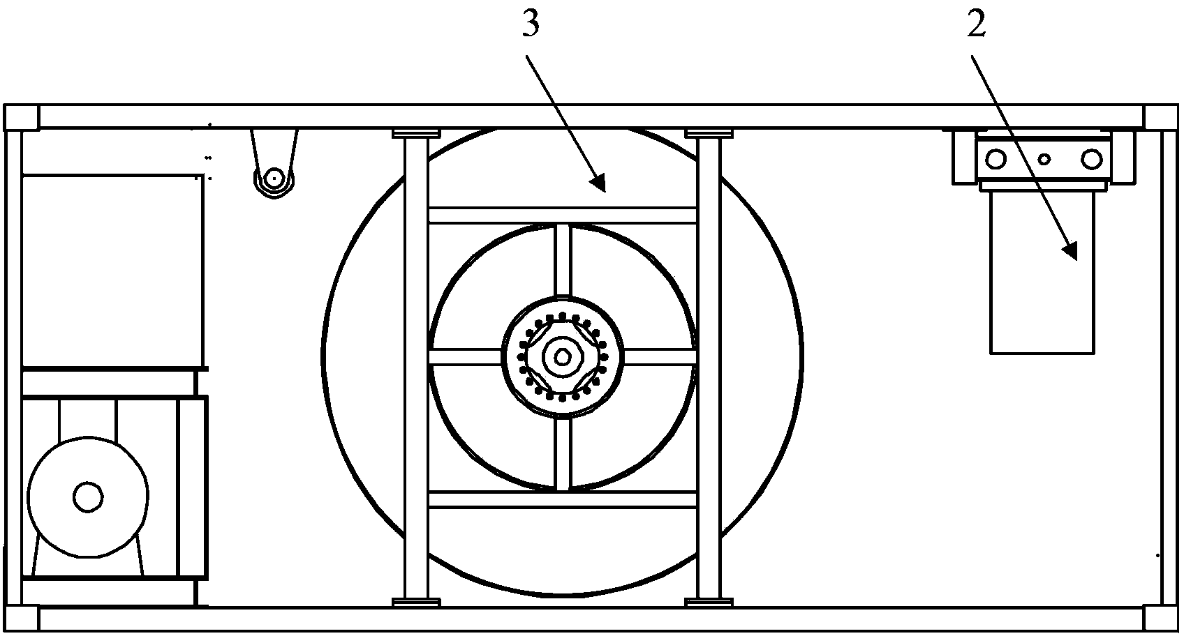 Container type winch