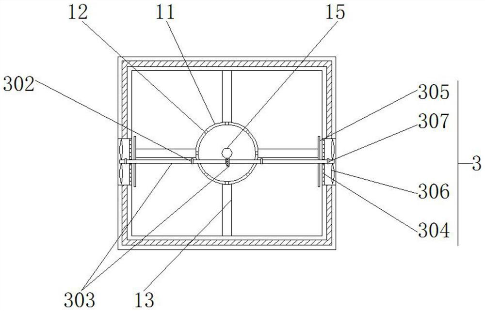 Automatic overturning type processing device for drying wood flour