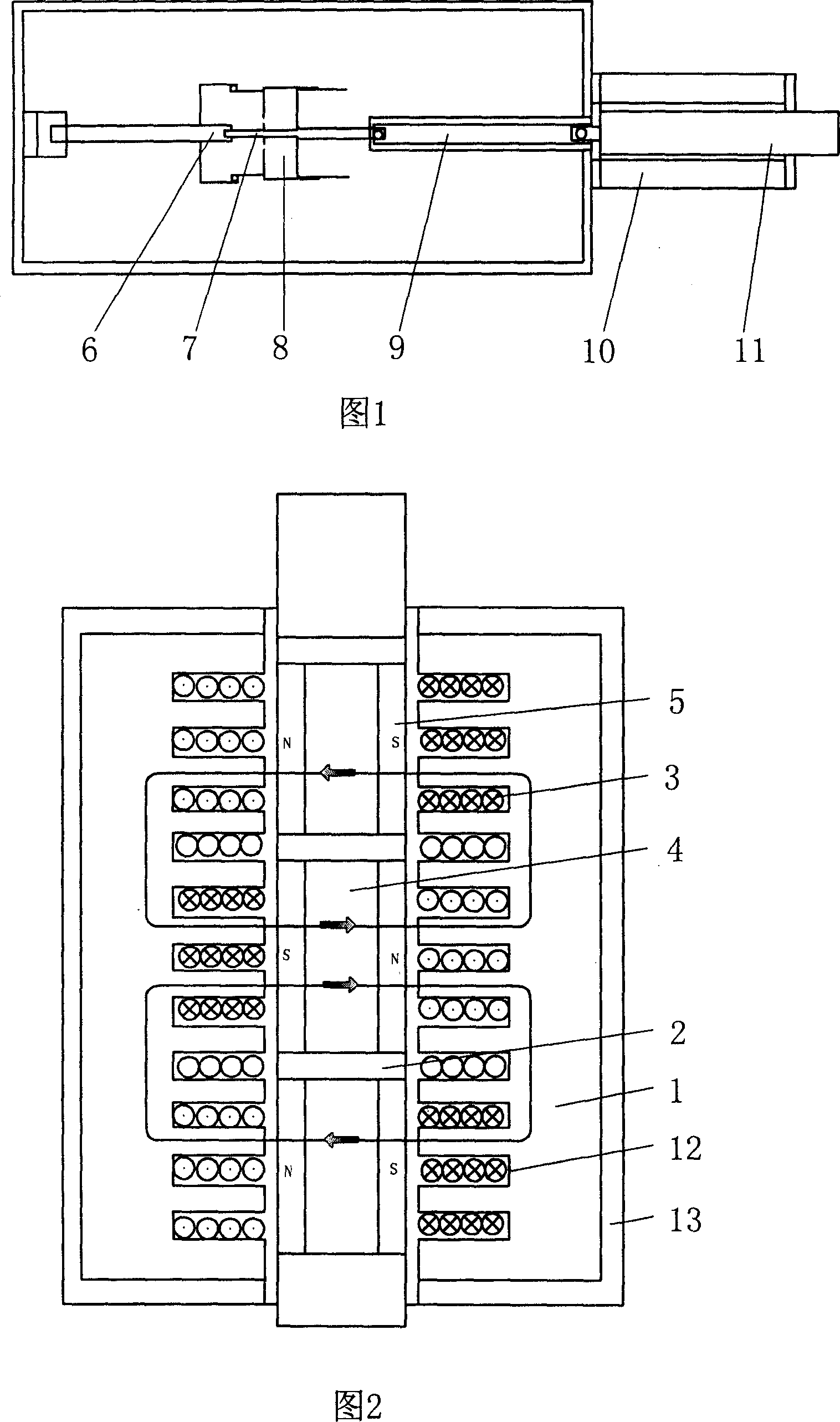 Linear motor operating mechanism of high-voltage breaker