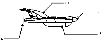 Detachable cargo hold connecting wing double-fuselage logistics unmanned aerial vehicle