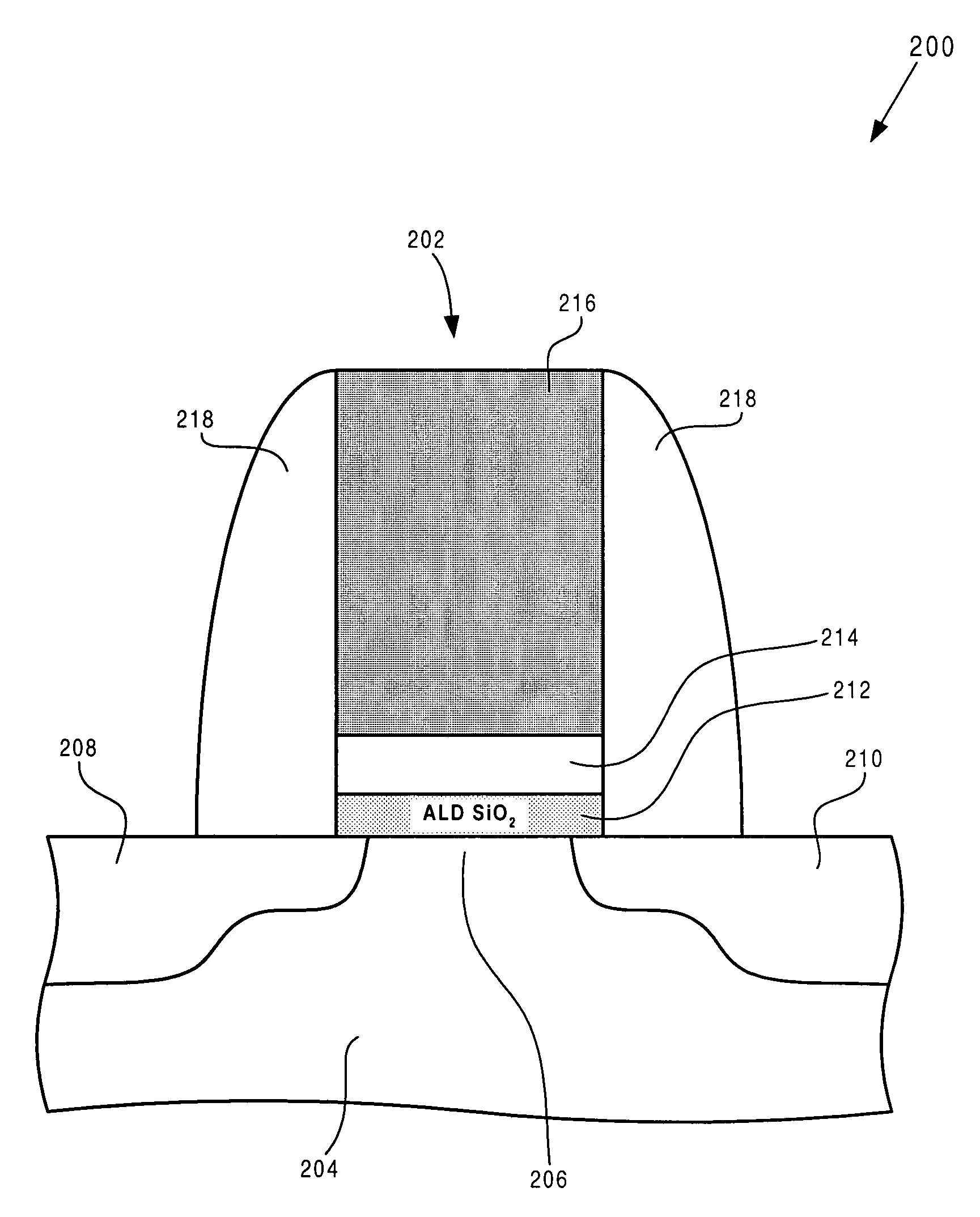 Method for forming a thin, high quality buffer layer in a field effect transistor and related structure