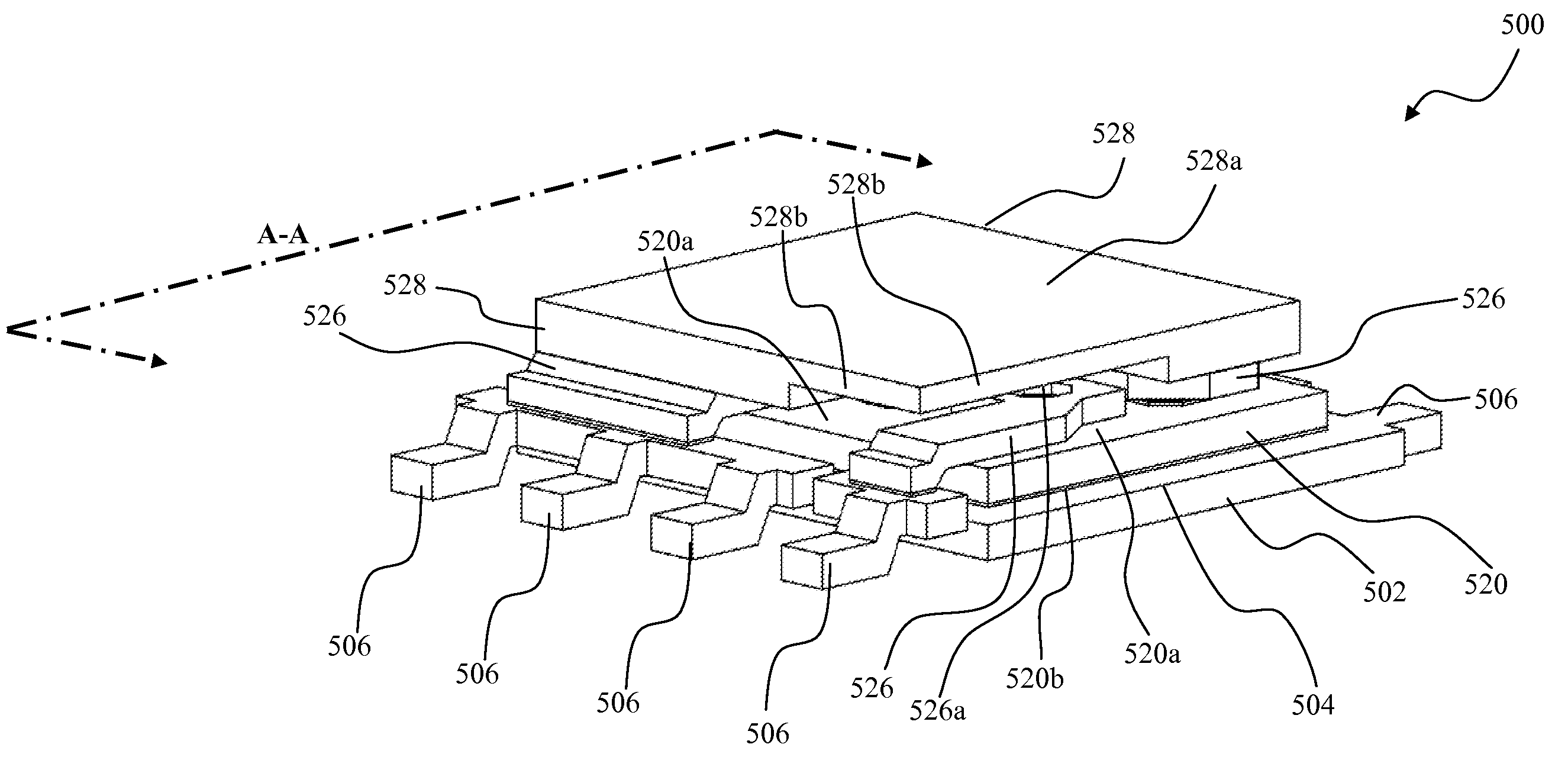 Top-side Cooled Semiconductor Package with Stacked Interconnection Plates and Method