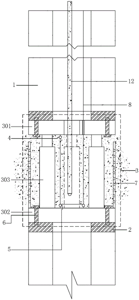 A combined phc pipe pile that reduces negative frictional resistance