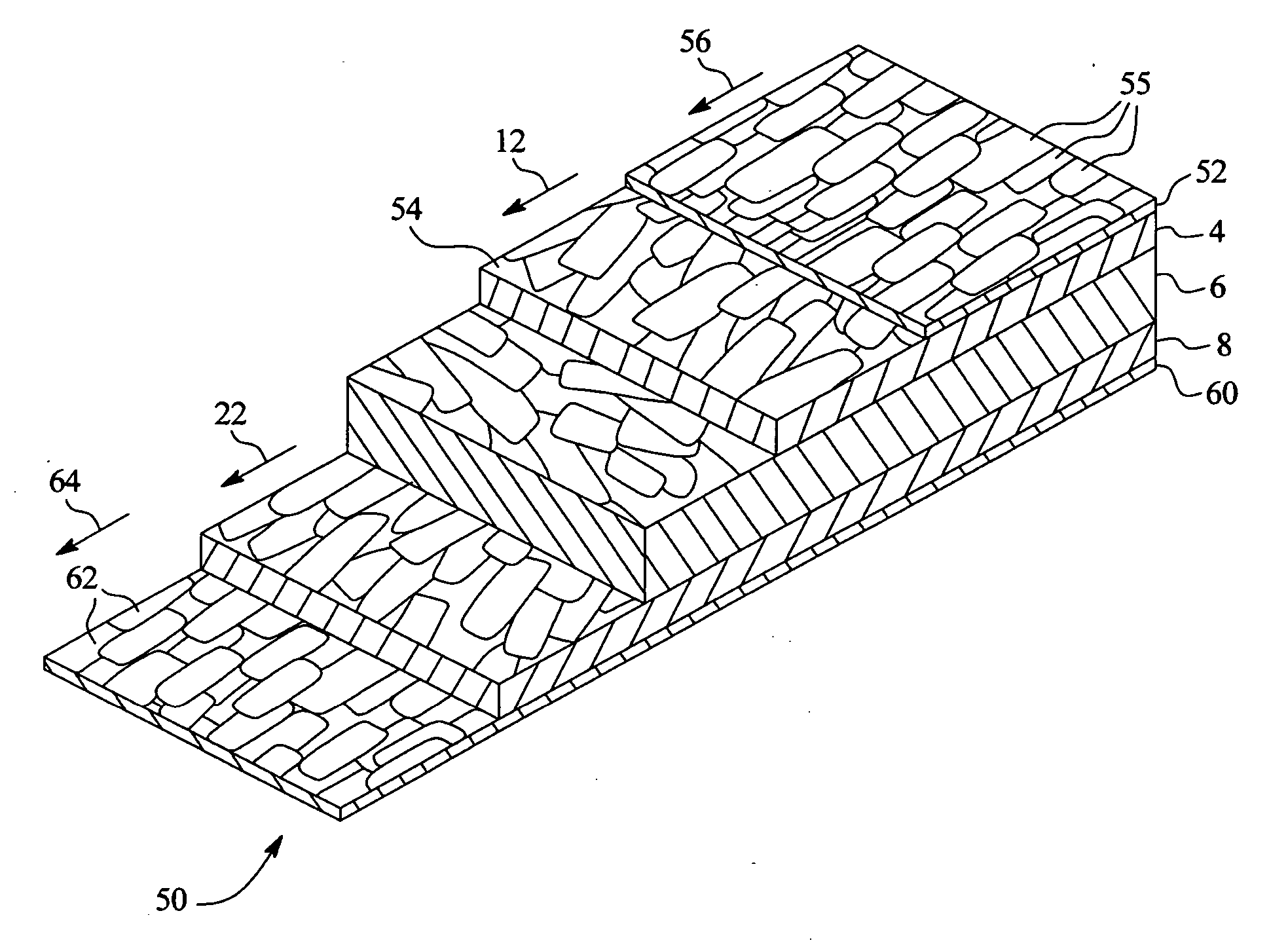 Oriented strand board panel having improved strand alignment and a method for making the same