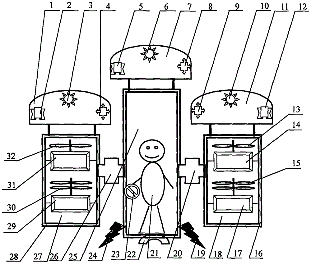 Binding type low-altitude manned suspended work platform