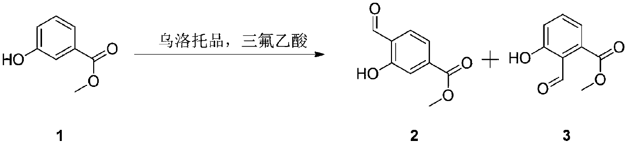 Synthesis method of methyl 4-formyl-3-hydroxybenzoate