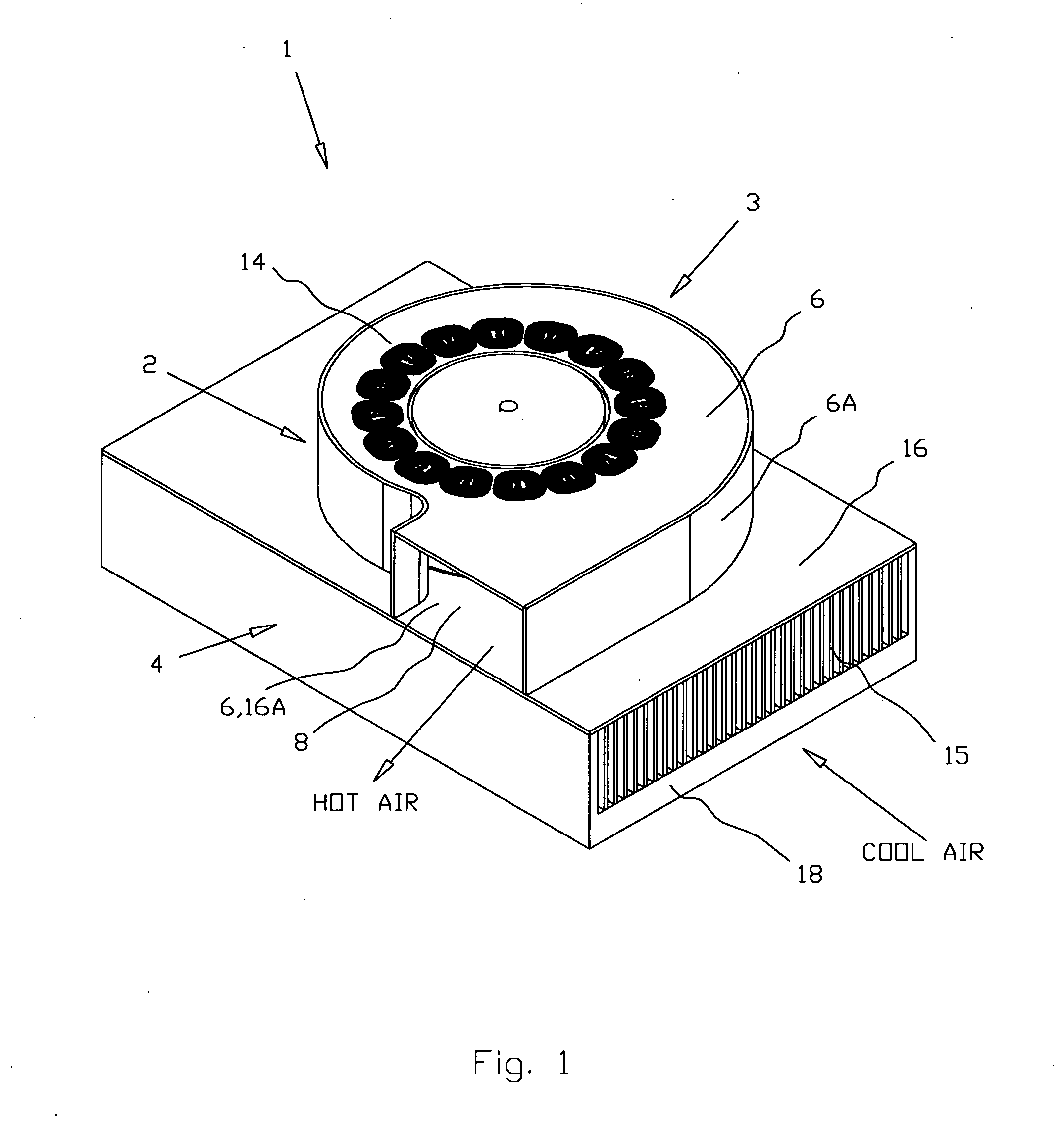 Integrated blade cooler for electronic components
