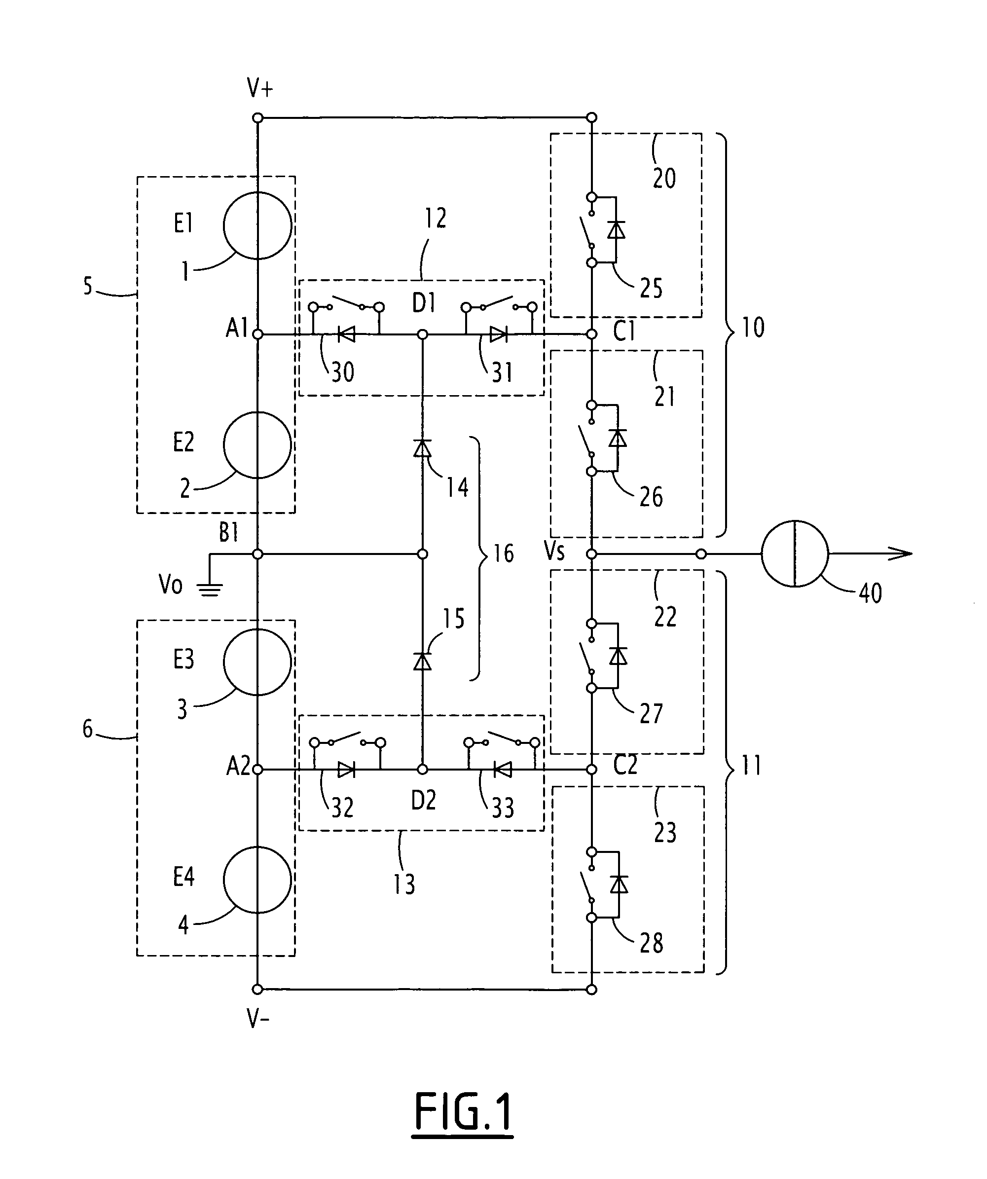 3N-4-level voltage inverter