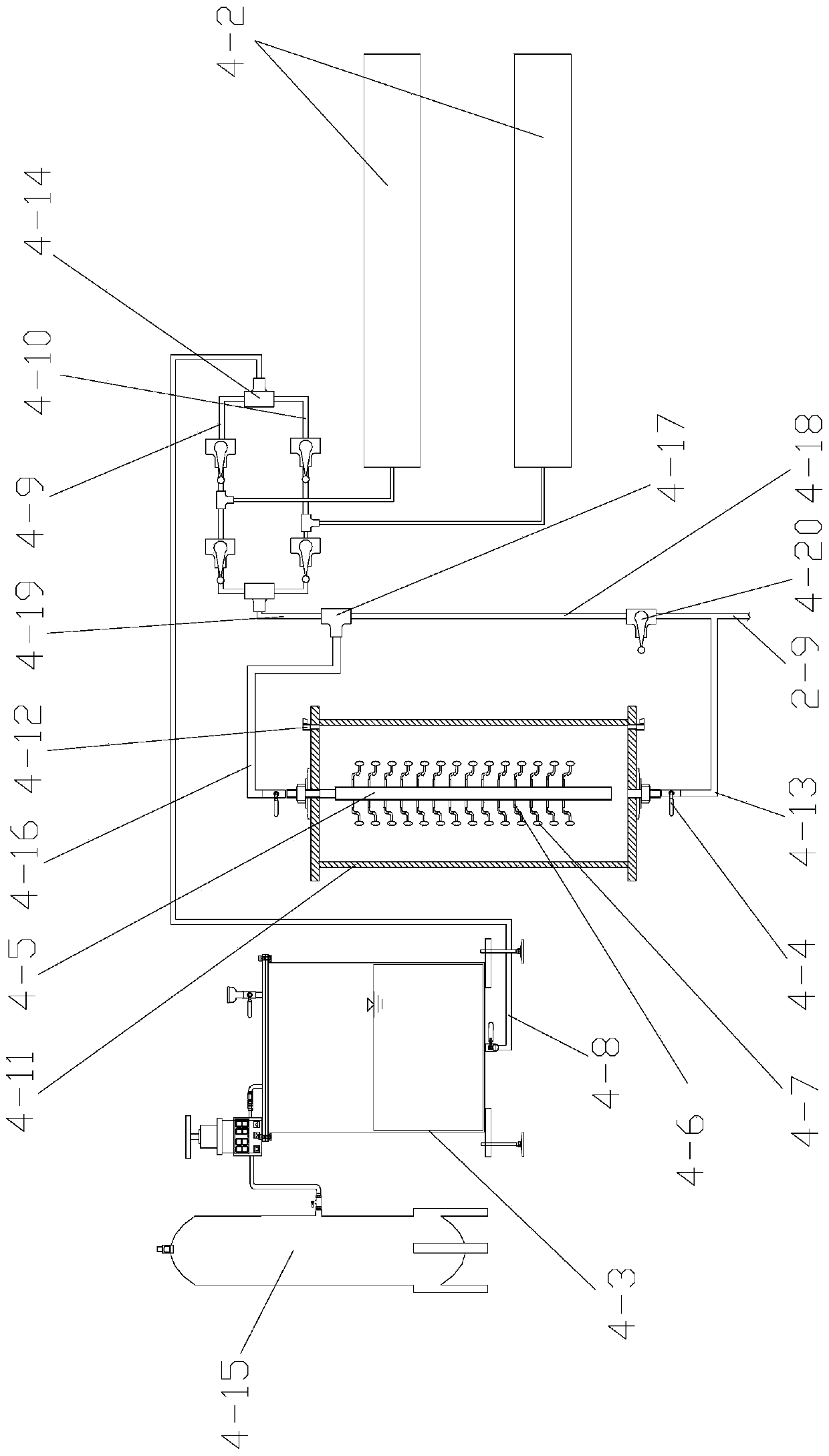 A critical test simulation equipment for penetration splitting grouting