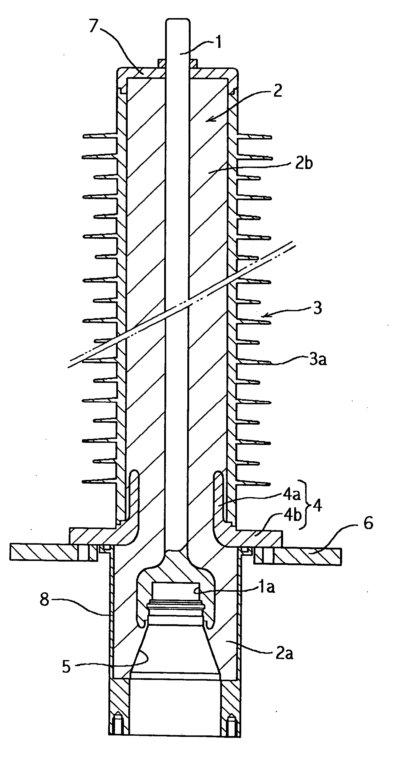 Polymer jacket tube and cable terminal connector employing the same