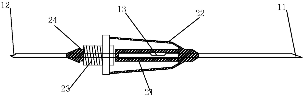 Visual elbow blood collecting needle preventing pollution and manufacturing method thereof