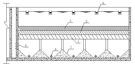 Multilayer bevel-plate sedimentation device with variable interval and variable flow direction