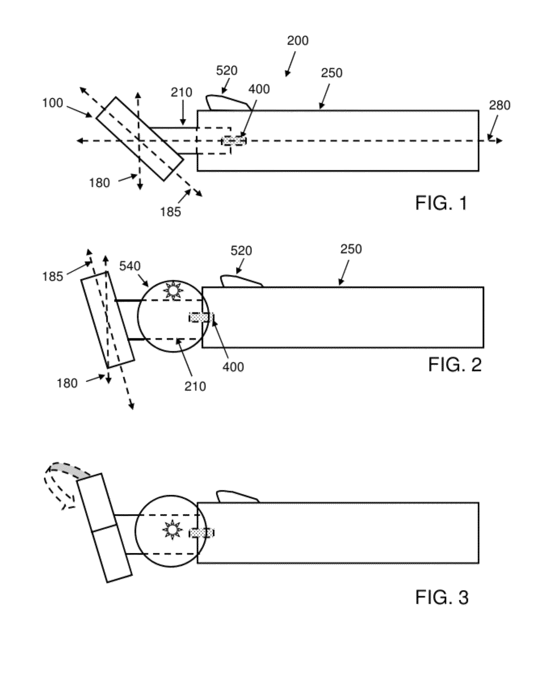 Hand Held Device Having A Rotational Axis