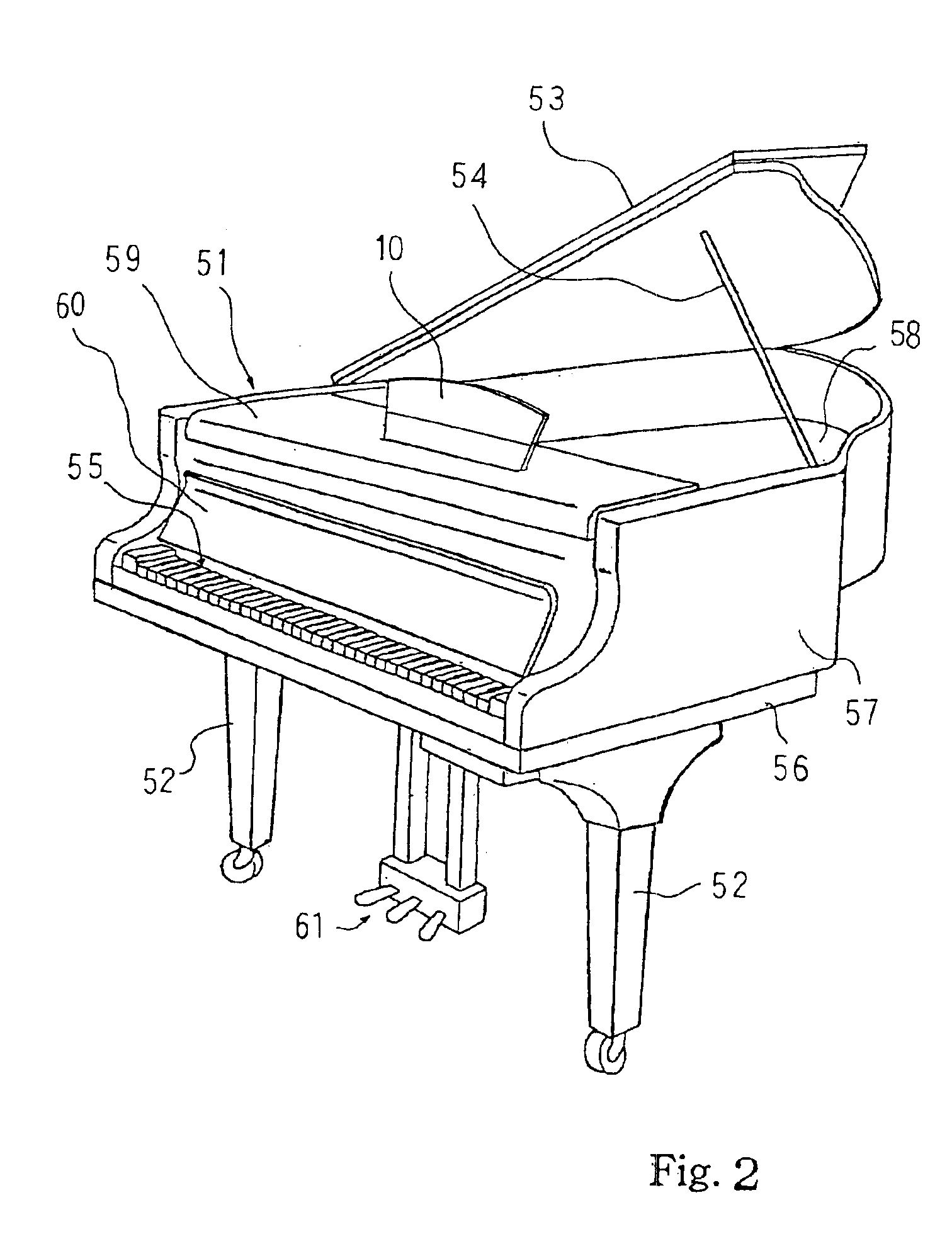 Stepless music rack and musical instrument equipped with the same