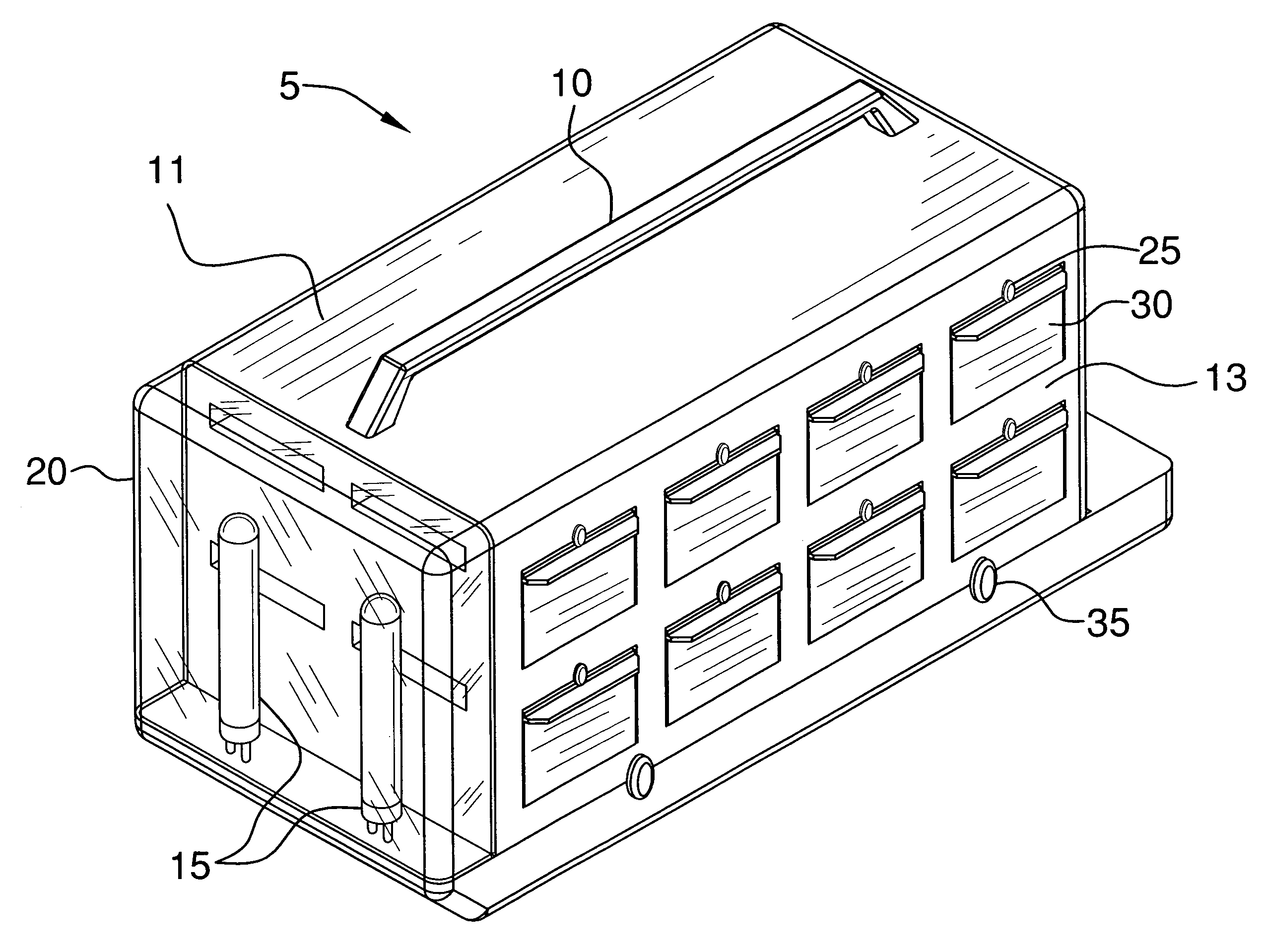 Toolbox with power supply