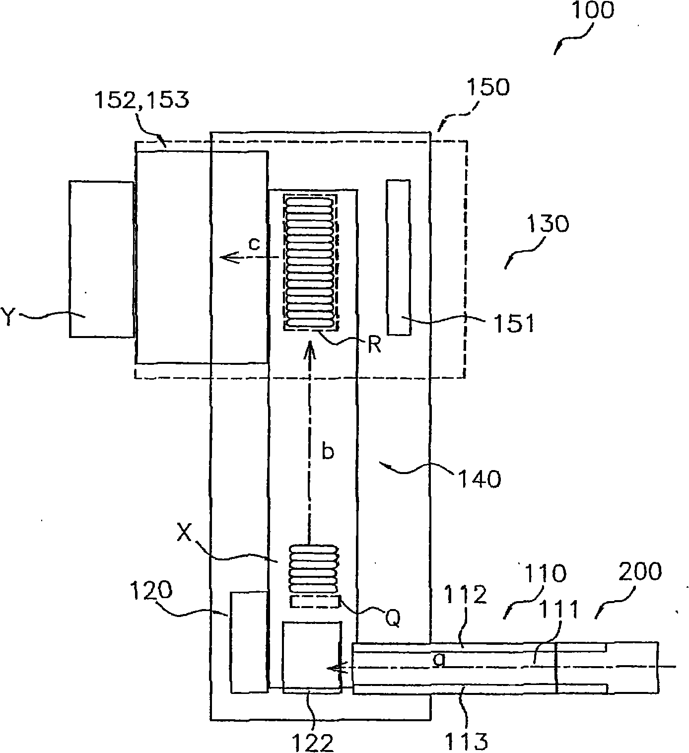 Conveyance device, and box packing device and box packing system with the same