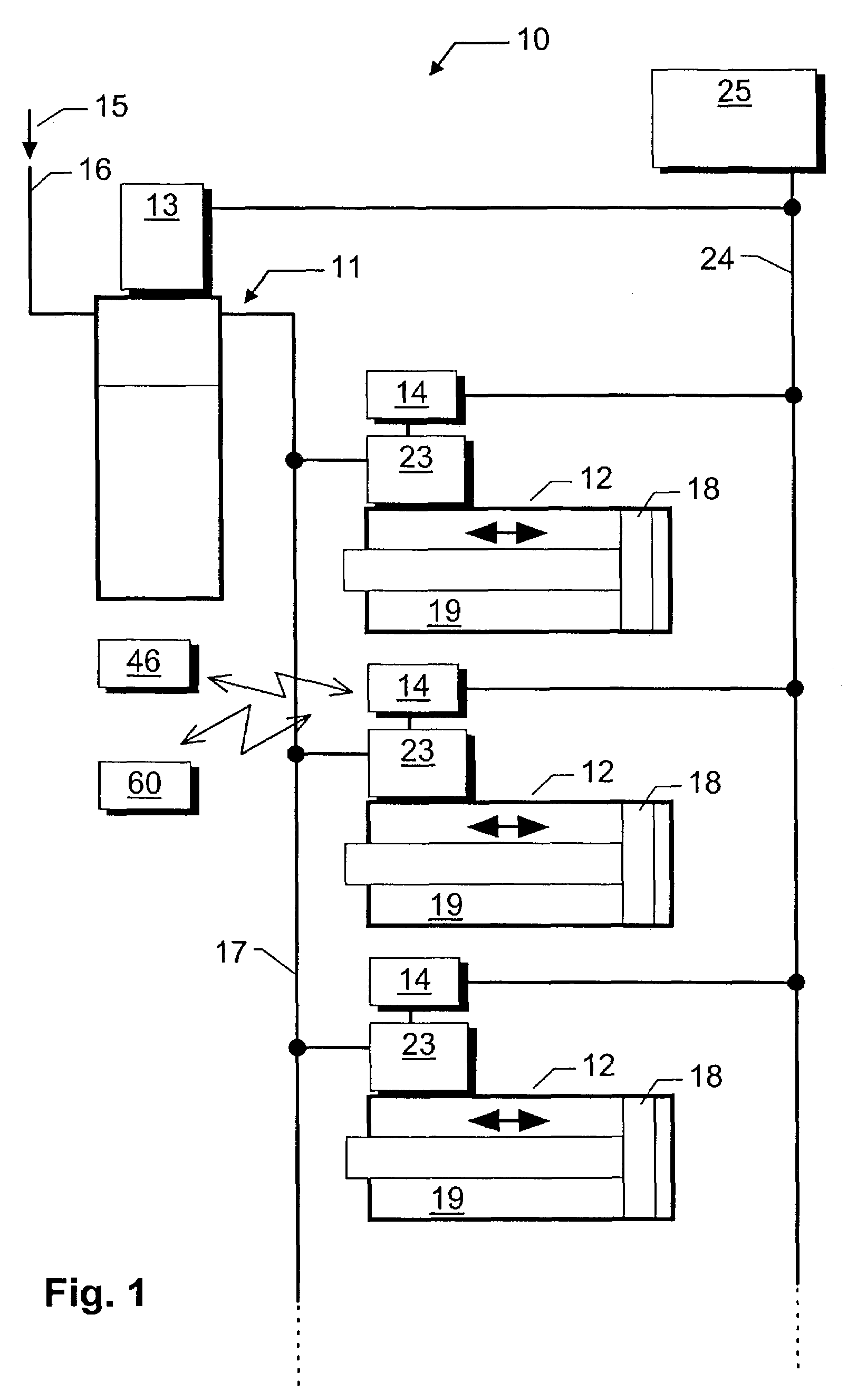 Diagnostic device for a fluidic device and a fluidic device equipped therewith