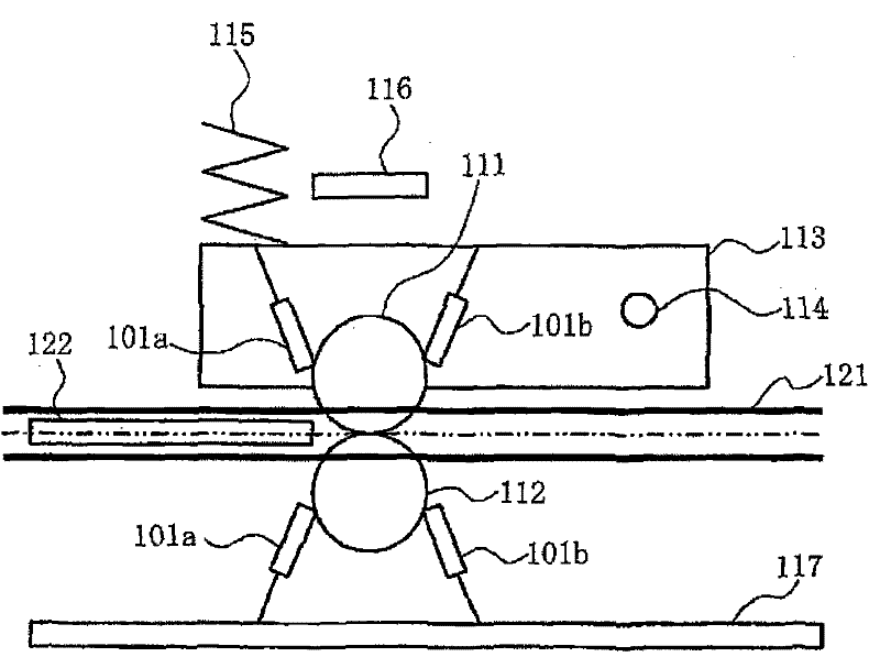 Foreign matter removing device of roller