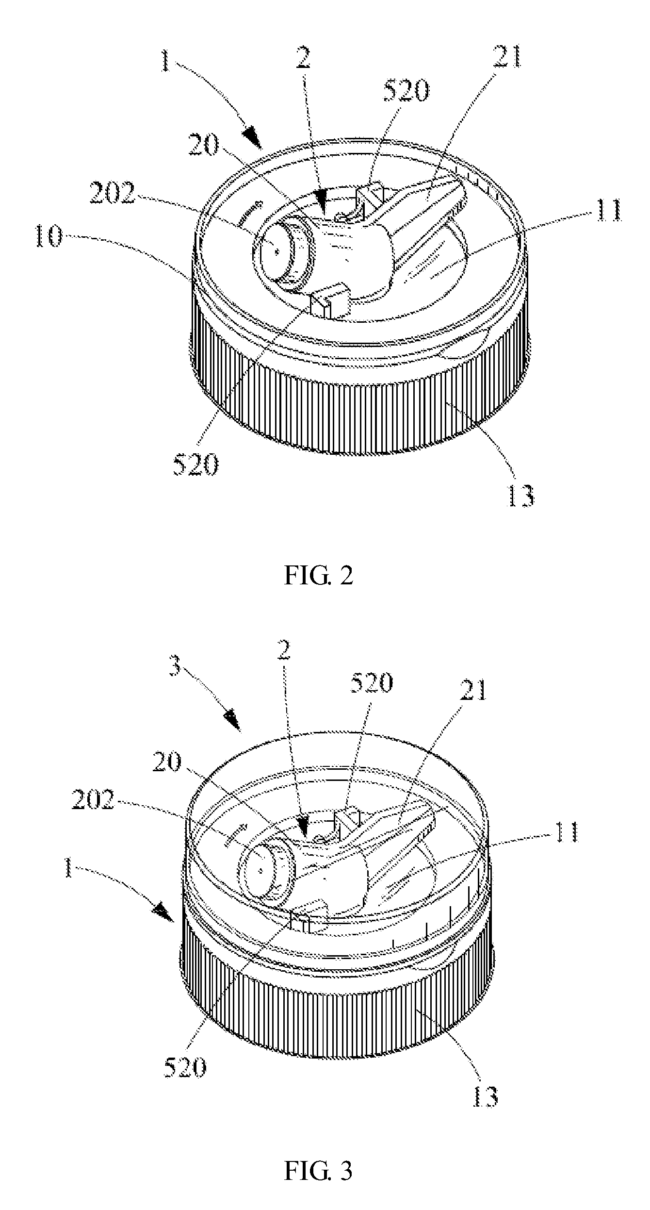 Spray mineral water bottle and cap of spray mineral water bottle