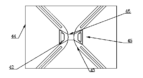 Novel ITO (indium tin oxide) through hole integrated capacitive touch screen and production method thereof