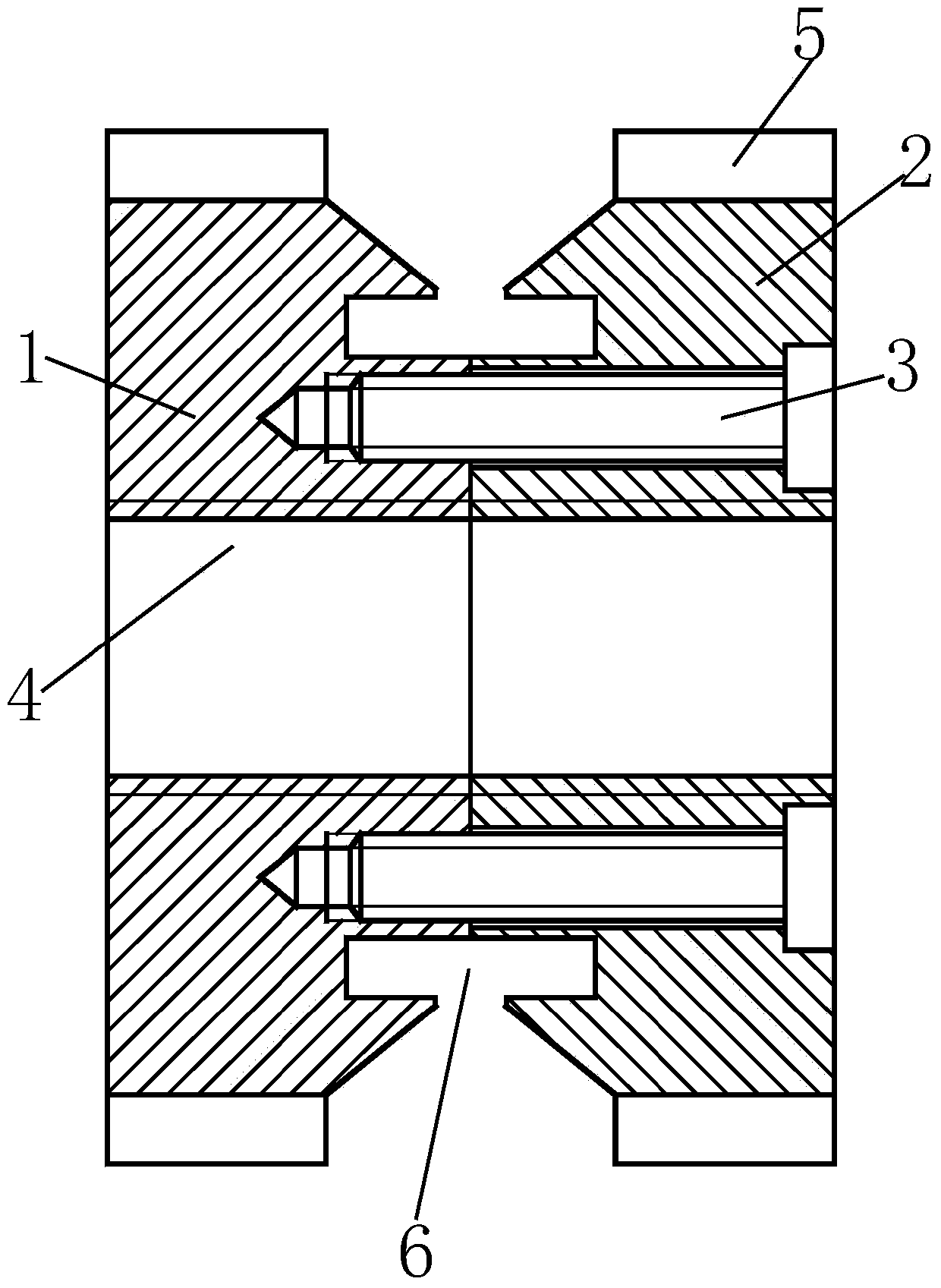 Combined sliding wheel for hole grinding processing of cylinder body and manufacturing method of combined sliding wheel
