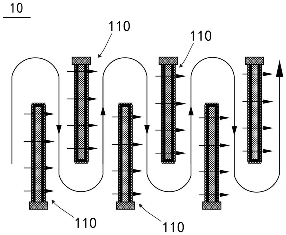 Flow guide wall device, water quality purification treatment system and method thereof