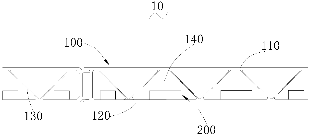 Aluminum alloy profile structure and vehicle body enclosure structure