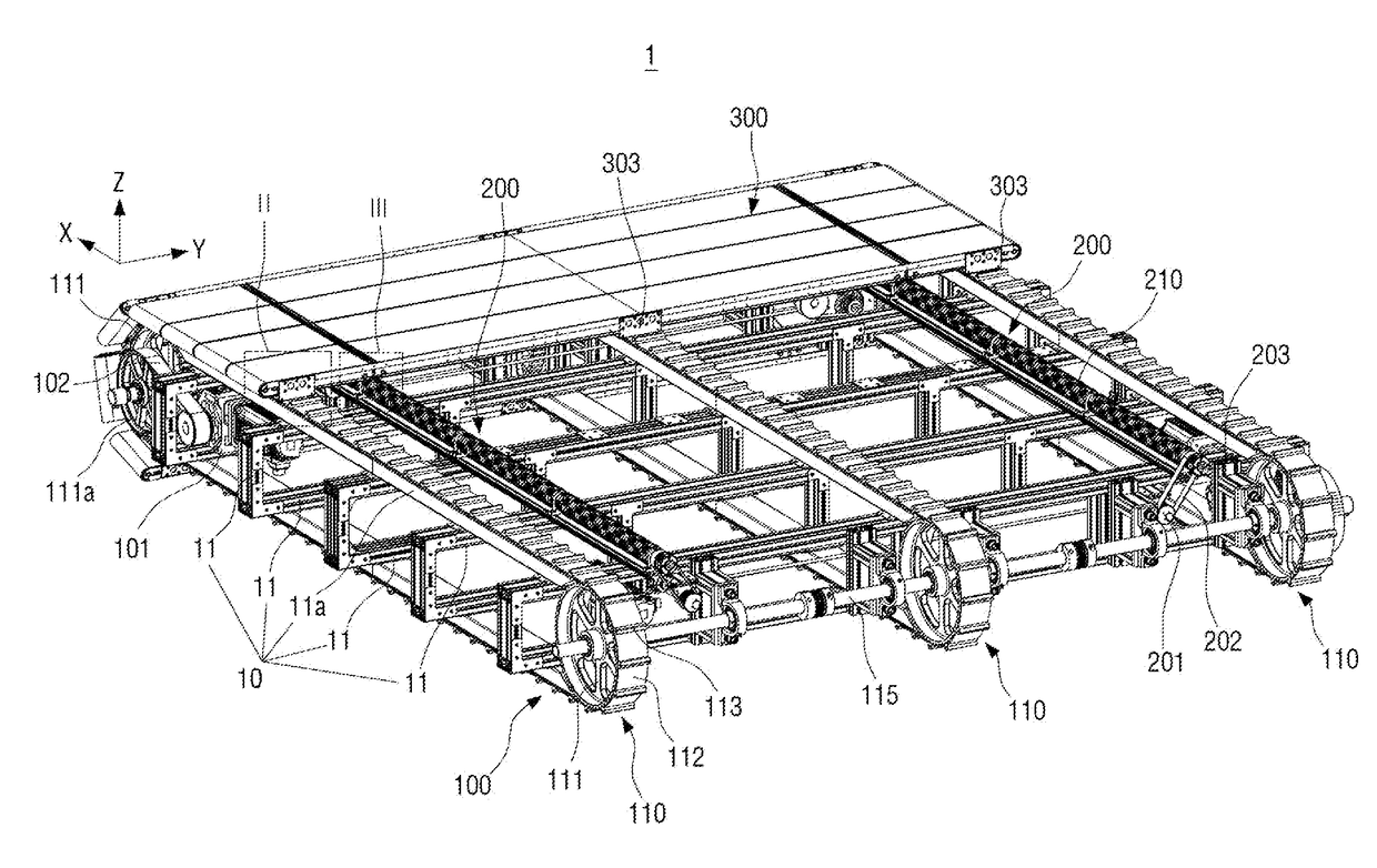 Omnidirectional treadmill apparatus