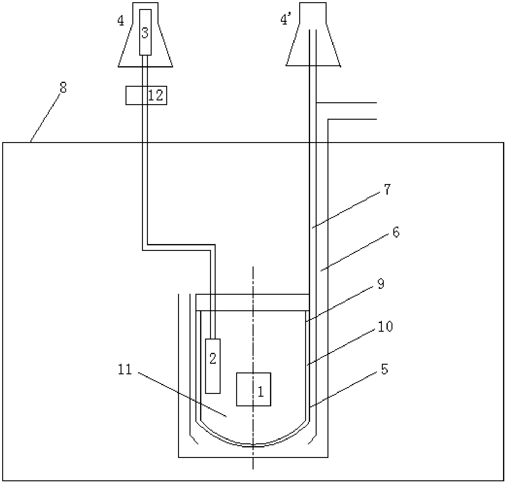 Compound accident residual heat removal system for accelerator-driven sub-critical reactor
