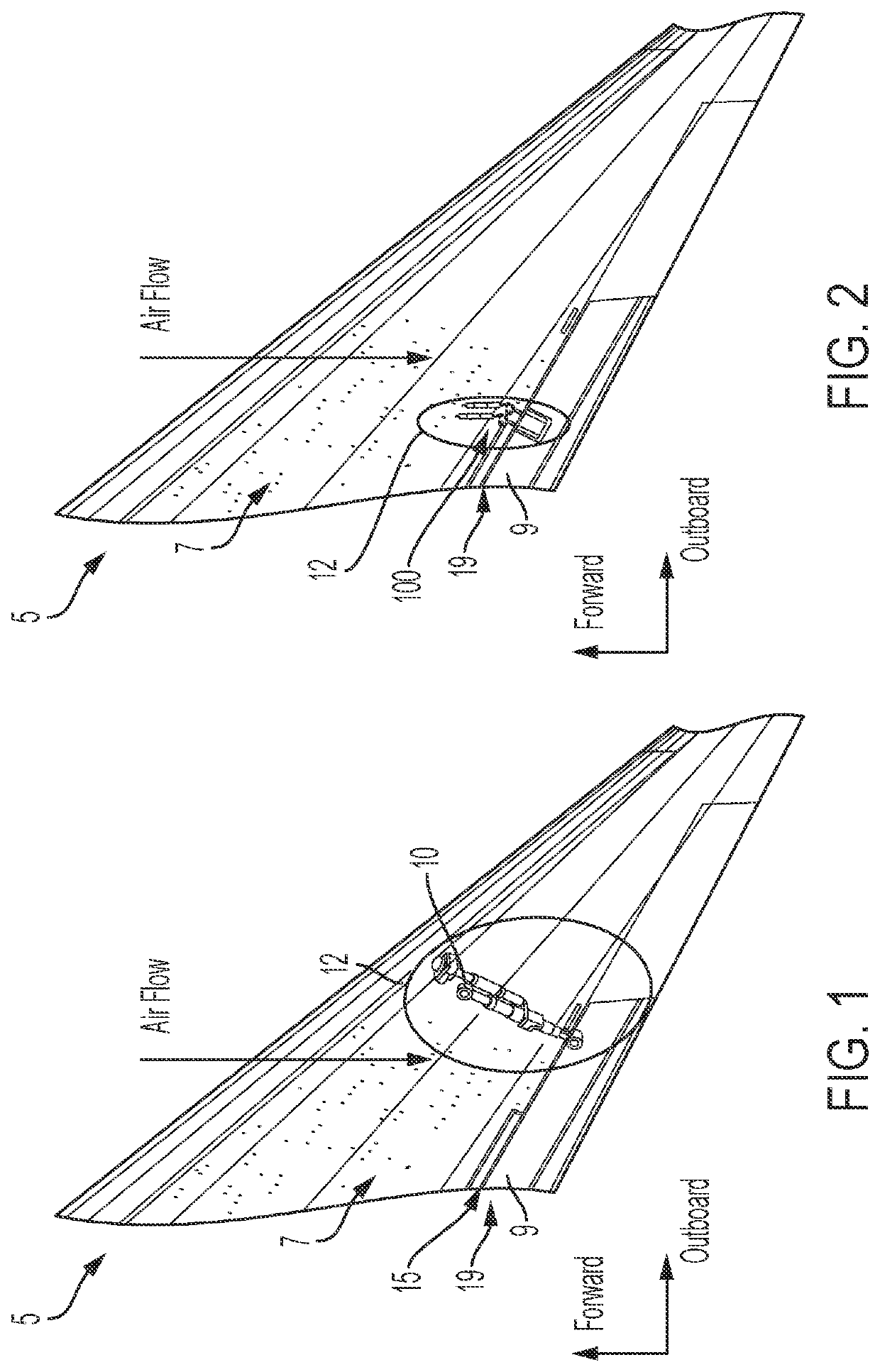 Actuation apparatus for control of thin wing aircraft surfaces