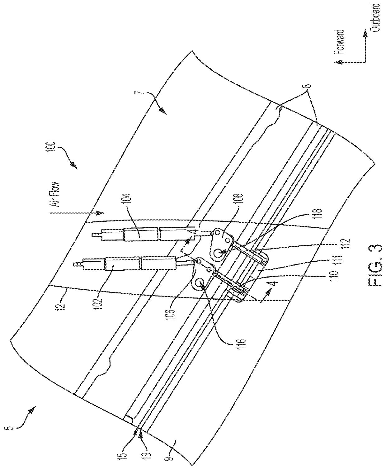 Actuation apparatus for control of thin wing aircraft surfaces